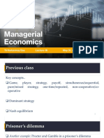 Managerial Economics: Tirthatanmoy Das May 31, 2022