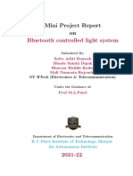 Bluetooth Controlled Light System: Mini Project Report On
