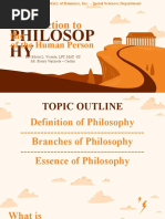 Intro To Phili of Human Person Week1