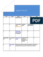 Calendario Mayo 2022 Quinto Basico A