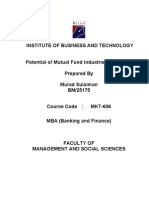 Potential of Mutual Fund Industries in Pakistan