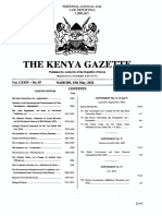 KENYA GAZETTE Vol - CXXIV-No - .87