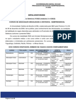 EDITAL UCB 039.2022 Processo Seletivo SEMIPRESENCIAL 3 e 4 2022