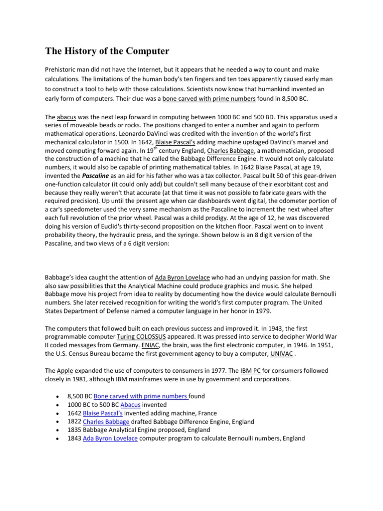 The History of Computing | PDF