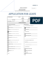 CS Form No. 6 Revised 2020 Application For Leave