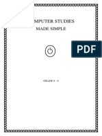 Puter Studies 8 - 9 PAMPHLET