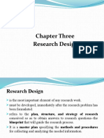 Chapter Three Research Design