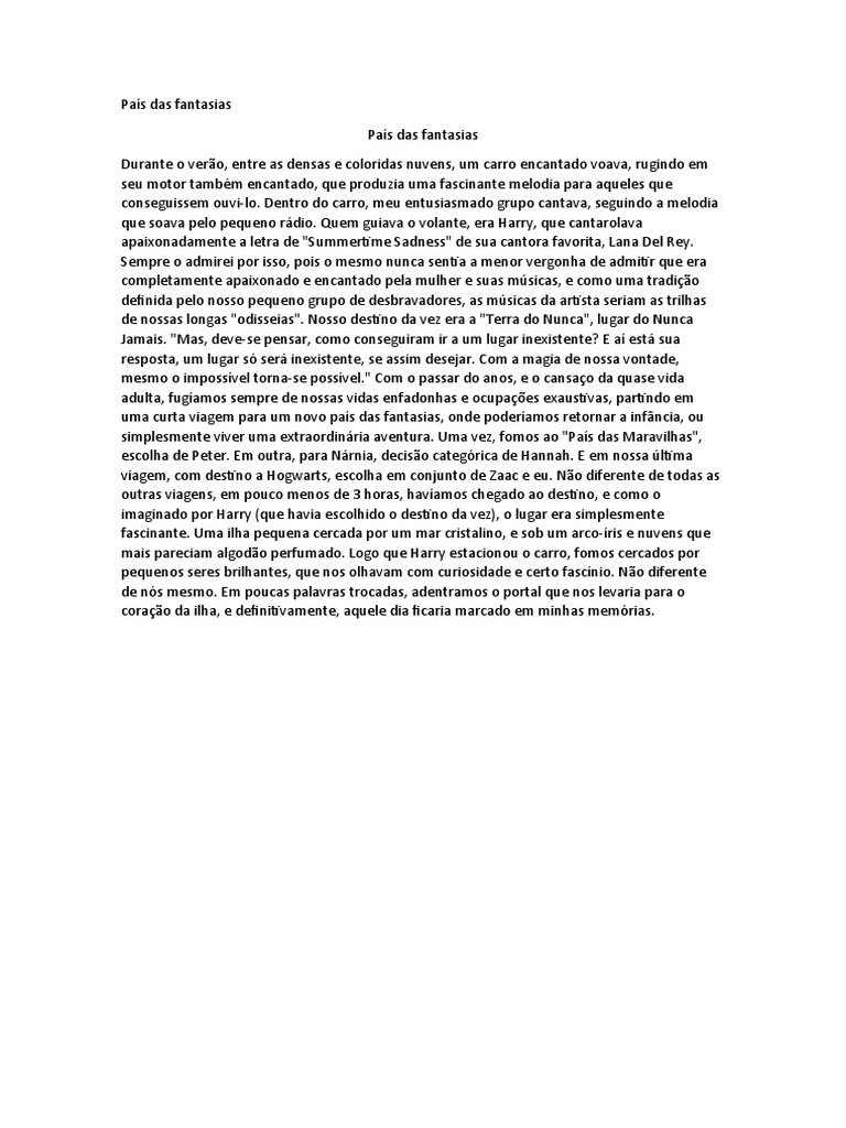 Relato de Viagem PDF