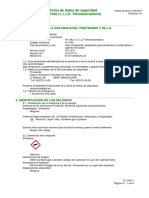 Ficha de datos de seguridad R-134a gas refrigerante