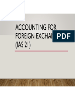 IAS 21 Accounting for Foreign Exchange