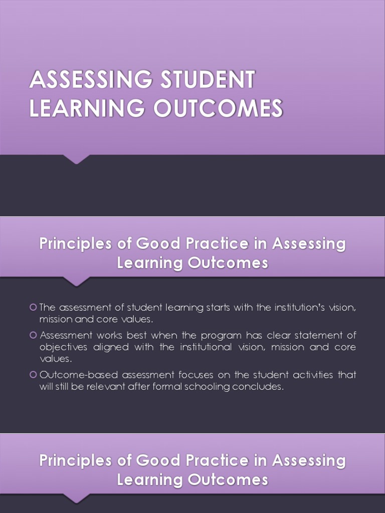 Best Practices in Student Assessment | PDF | Educational Assessment ...