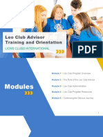 Leo Club Advisor Training Module 2 - en