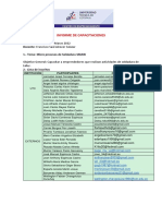 Informe de Capacitaciones