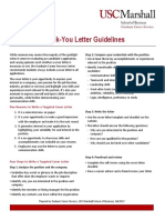 Cover and Thank-You Letter Guidelines: Step 2: Compare Your Credentials With The Position