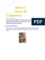 Costumbres y Tradiciones de Cajamarca