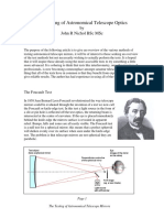 The Testing of Astronomical Telescope Optics