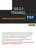 SIS 2.0 Basic Navigational Training