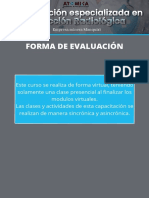 Forma de Evaluación