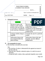 Distinguishing local and standard time