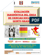 Evaluacion Diagnostica Quinto de CC SS