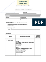 4) Subcon Scope - Agreement Template (Editable)