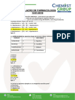 Simulacro Farmacología - Respuestas