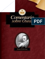 Comentario Sobre Oseas (Comentarios de Juan Calvino) (Spanish Edition)