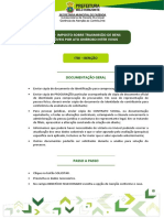 ITBI - ISENÇÃO - Programas Públicos de Financiamento Habitacional de Interesse Social - PPFHIS