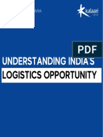 Understanding India'S: Logistics Opportunity