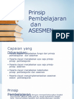 Prinsip Pembelajaran Dan Asesmen