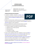 Condiciones Generales para La Evaluación: Universidad Yacambú Facultad de Ingeniería Departamento de Estudios Iniciales