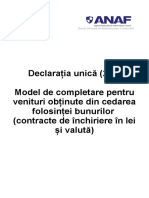 Model DU Cedarea Folosintei Bunurilor Lei Si Valuta