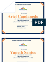 Certificados de Informatica Basìca