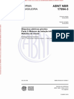 NBR 17094 Máquinas Elétricas Girantes Parte 3 Motores de Indução Trifásicos Metodos de Ensaio