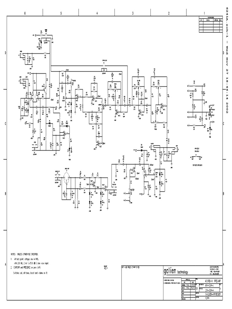 Gallien Krueger 400RB-IV Schematic | PDF | Audio Engineering | Computer ...