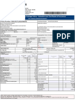 Motor Two Wheelers Package Policy Schedule Cum Certificate of Insurance