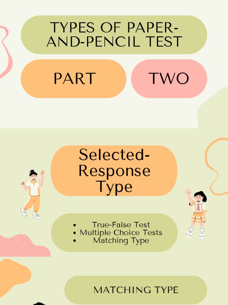 Types of Paper Pencil Test Part 2 | PDF | Essays | Lever