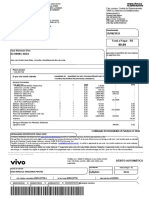 Conta Vivo com detalhes de planos e serviços