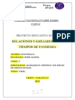 Relaciones Familiares en Tiempos de Pandemia: Proyecto Educativo Sobre