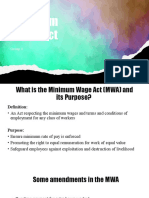 Minimum Wage Act PowerPoint