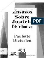 DIETERLEN, P. Ensayos Sobre Justicia Distributiva. 2001