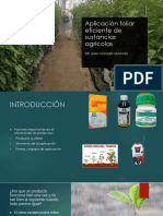 Aplicación Foliar de Sustancias Agrícolas