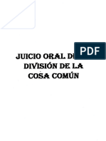 Juicio Oral de La Division de La Cosa Comun