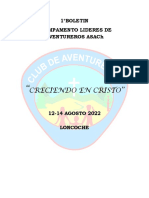 1°boletin Campamento