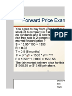A Estimation of Forwards & Futures Price