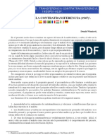 Odio en la contratransferencia psicoanalítica