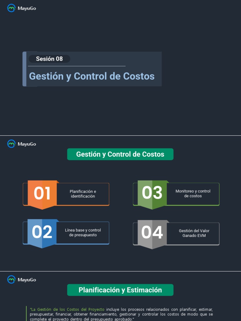 Control de Costos en Proyectos | PDF | Presupuesto | Planificación