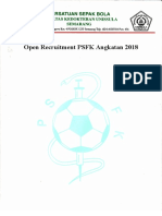 Open Recruitment PSFK Angkatan 2018