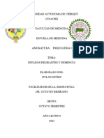 Psiquiatría Estados Delirantes y Demencia