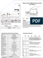 High Resolution Digital Wireless System User Manual: Applications